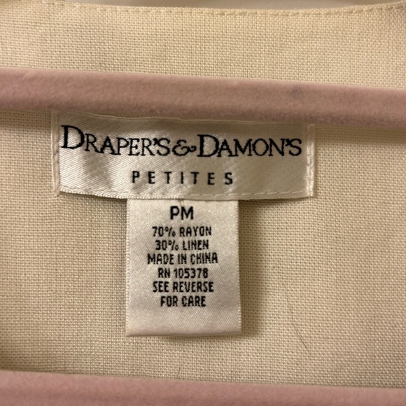 Pink and Cream Floral Suit Jacket with Lightweight Knit - Picture 3 of 8